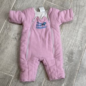 Magic Merlin Sleep Suit, size small 3-6 months, pink
